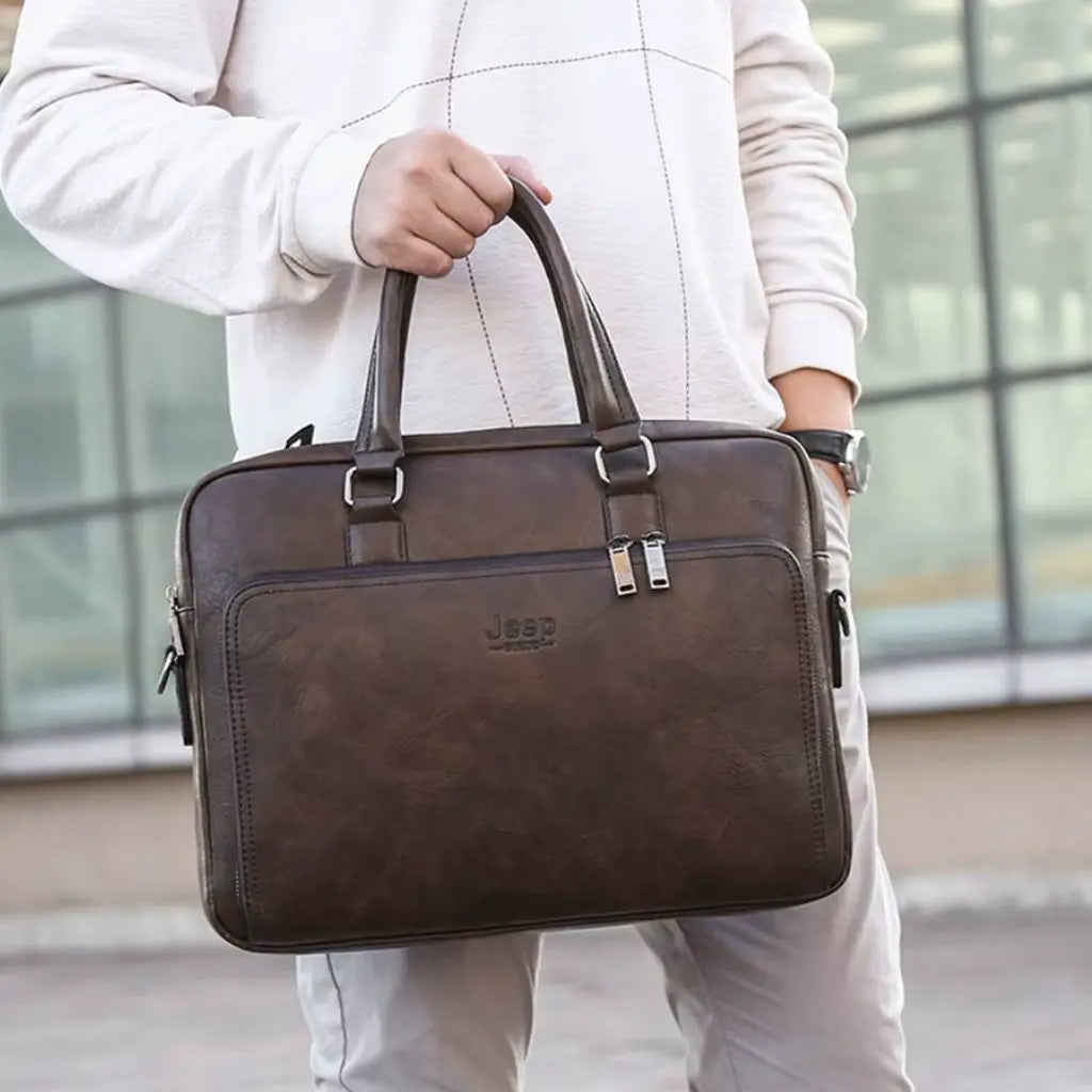 Exclusieve laptoptas heren 14 inch – Tijdloos & robuust