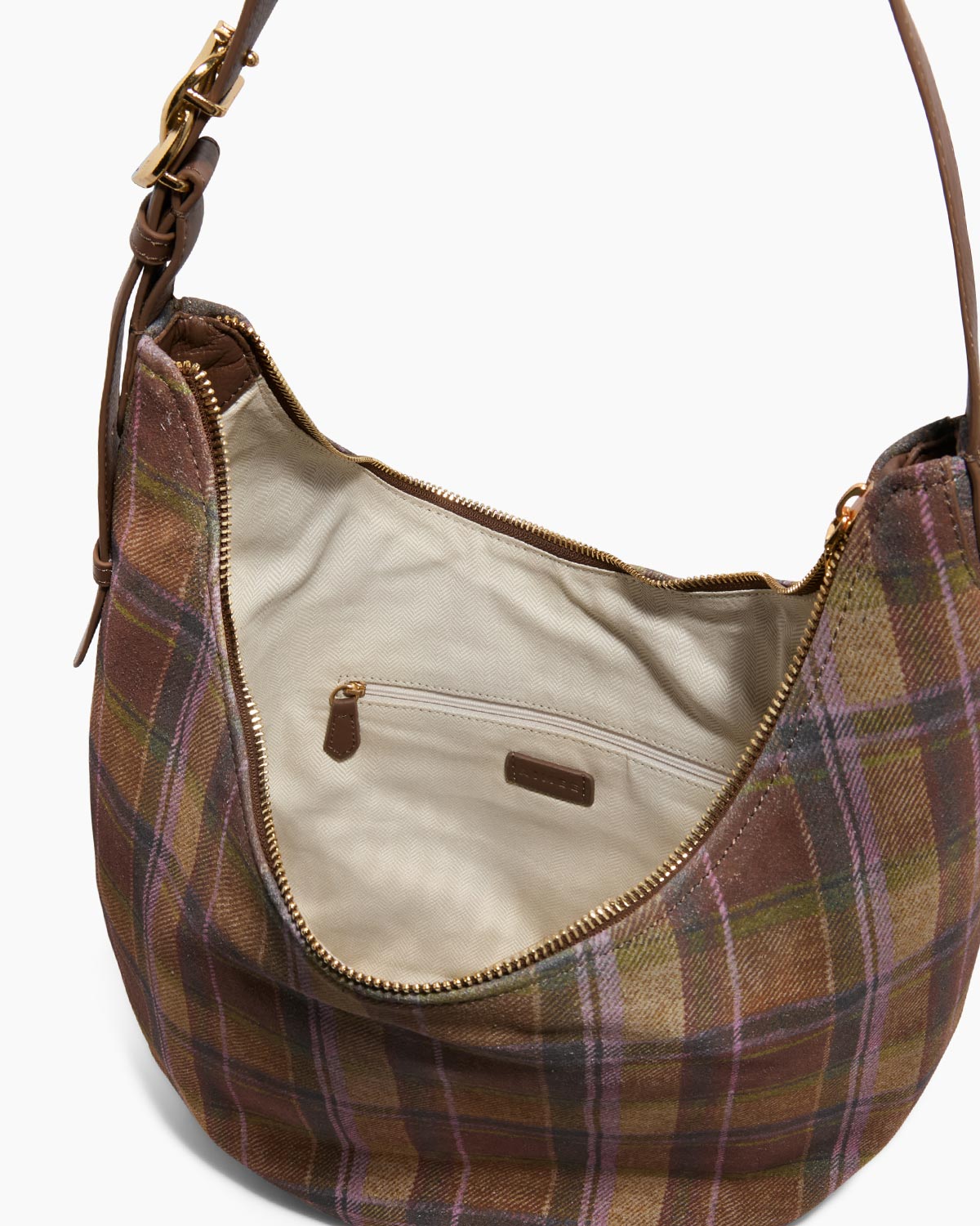 Vintage Schoudertas met Ruitpatroon – Casual & Trendy