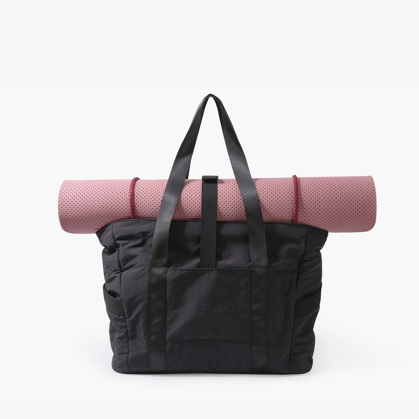 Zwarte Draagtas met Yogamat-Houder – Waterafstotend & Laptopvak – Ideaal voor Sport, Werk of Strand