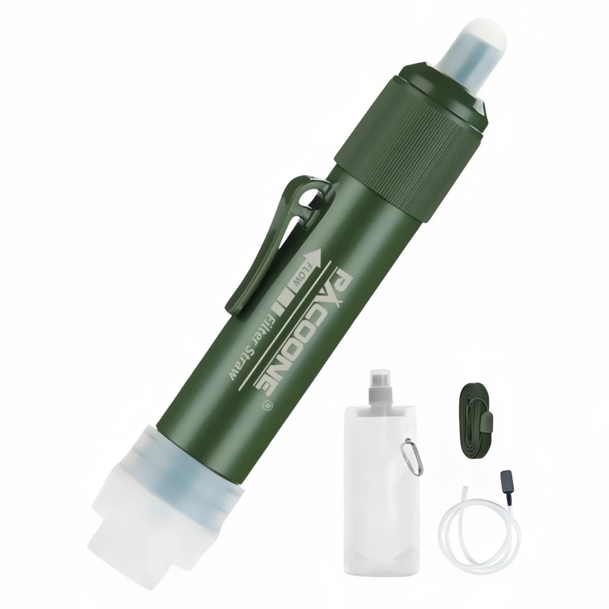 Draagbaar Waterfilter voor Outdoor & Noodgebruik – Direct Drinkbaar Water uit Rivieren en Meren
