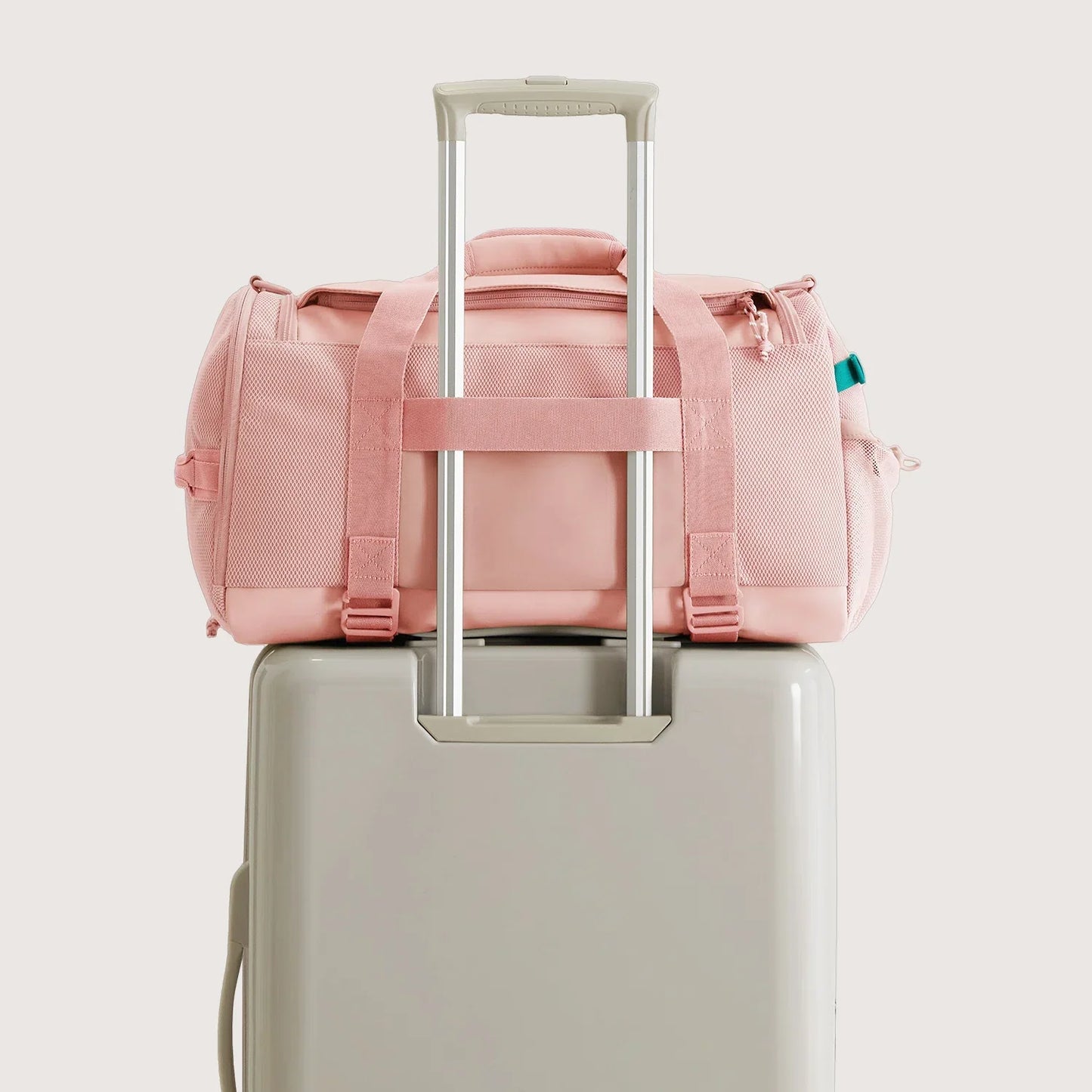 Beige Duffeltas 36L – Waterafstotende Sport- & Reistas met Schoenenvak en Meerdere Vakken voor Gym & Reizen