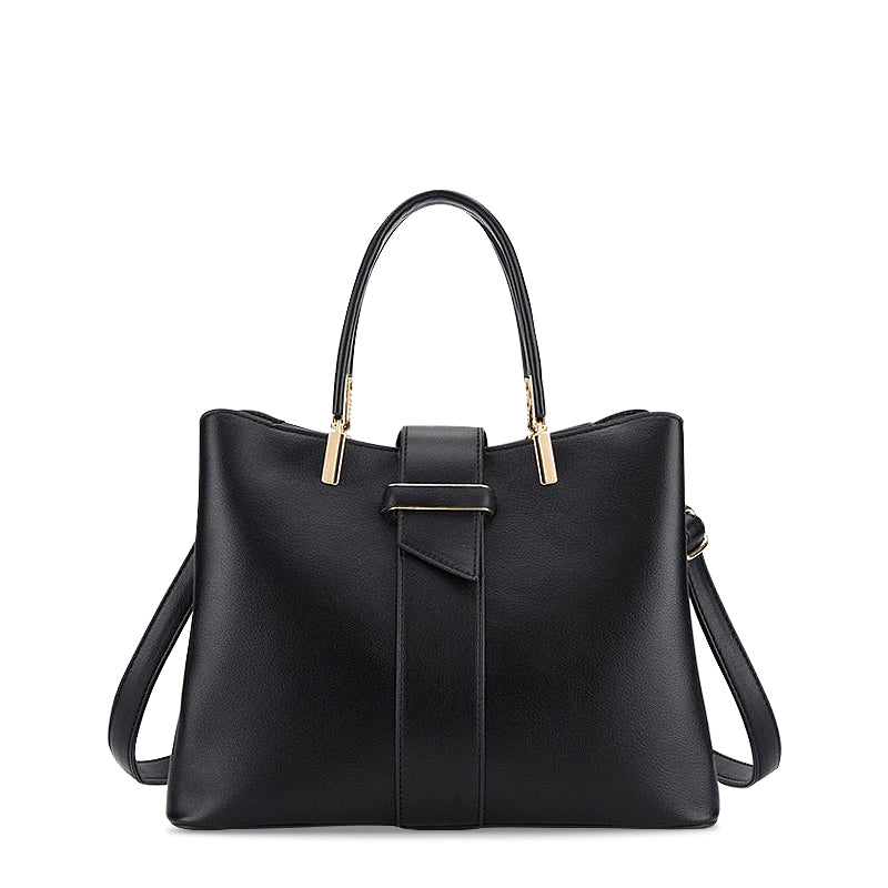 Elegante Handtas – Vegan Leer met Gouden Details