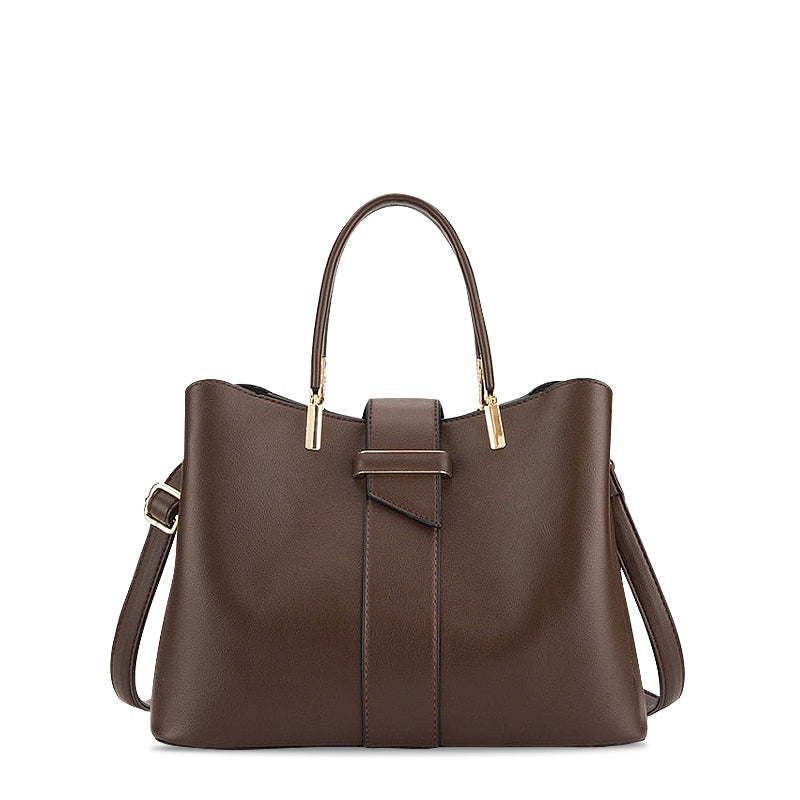 Elegante Handtas – Vegan Leer met Gouden Details