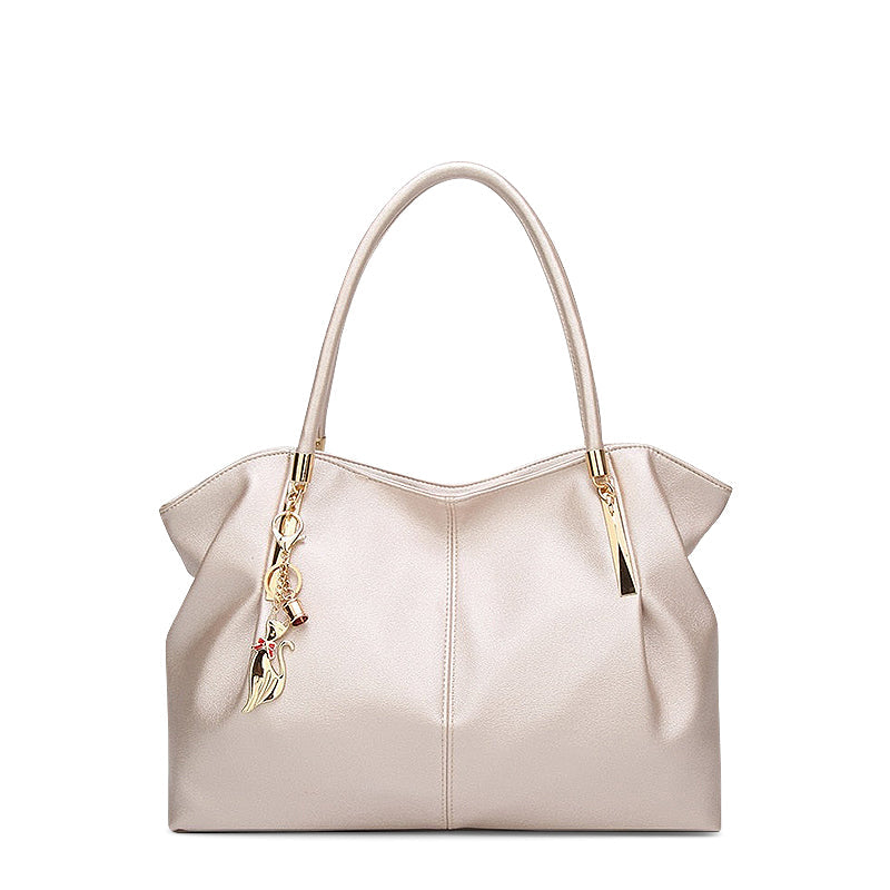Trendy Handtas Vegan Leer – Elegant & Praktisch met Gouden Details