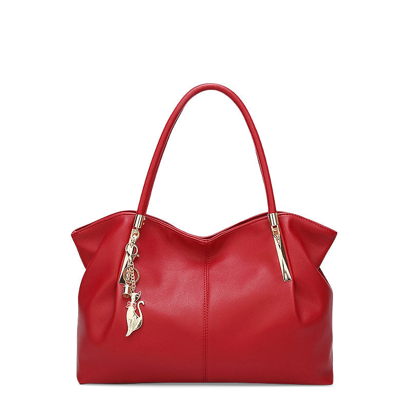 Trendy Handtas Vegan Leer – Elegant & Praktisch met Gouden Details