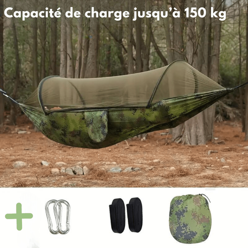 Outdoor Hangmat met Muskietennet – Lichtgewicht, Sterk & Compact