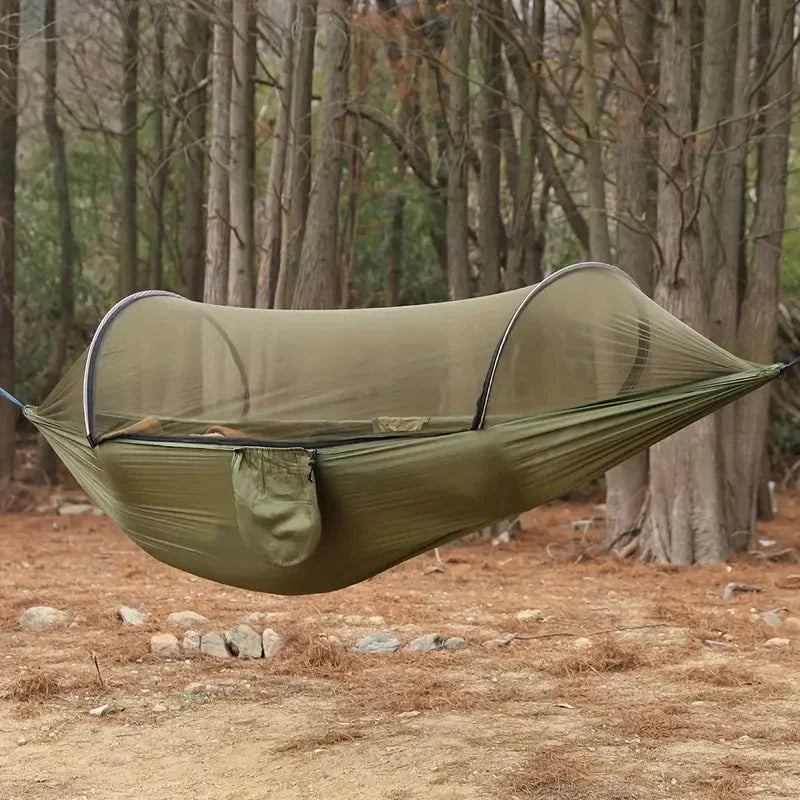 Outdoor Hangmat met Muskietennet – Lichtgewicht, Sterk & Compact