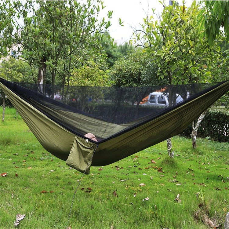 Dubbele Hangmat voor 2 Personen – Extra Sterk & Compact – Inclusief Ophangsysteem