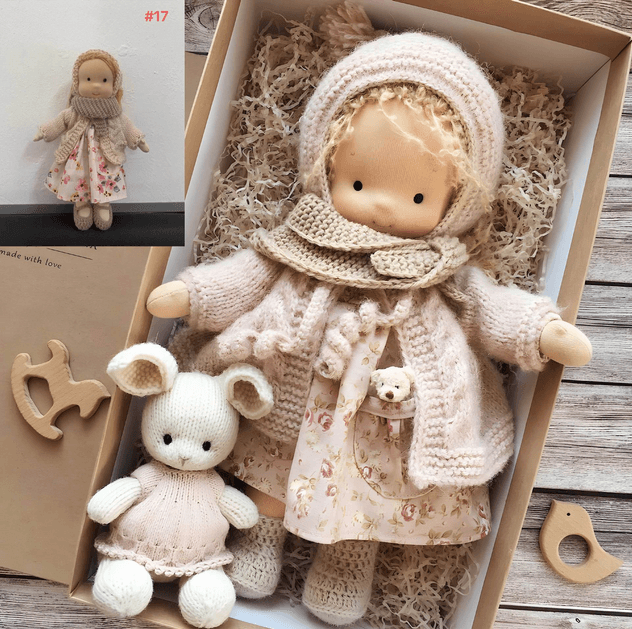 Handgemaakte Stoffen Pop – Schattige Knuffelpop met Accessoires