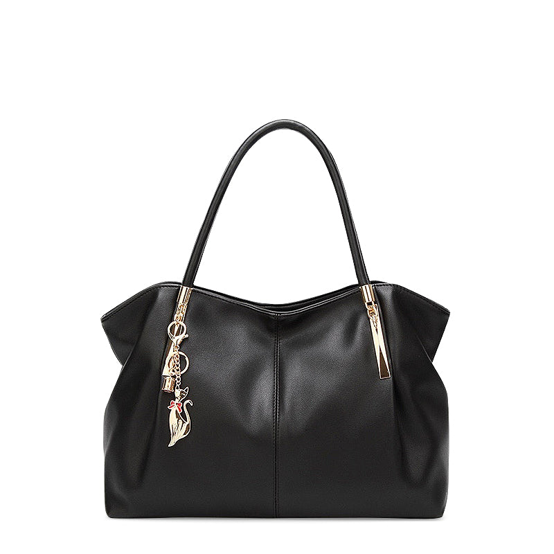 Trendy Handtas Vegan Leer – Elegant & Praktisch met Gouden Details