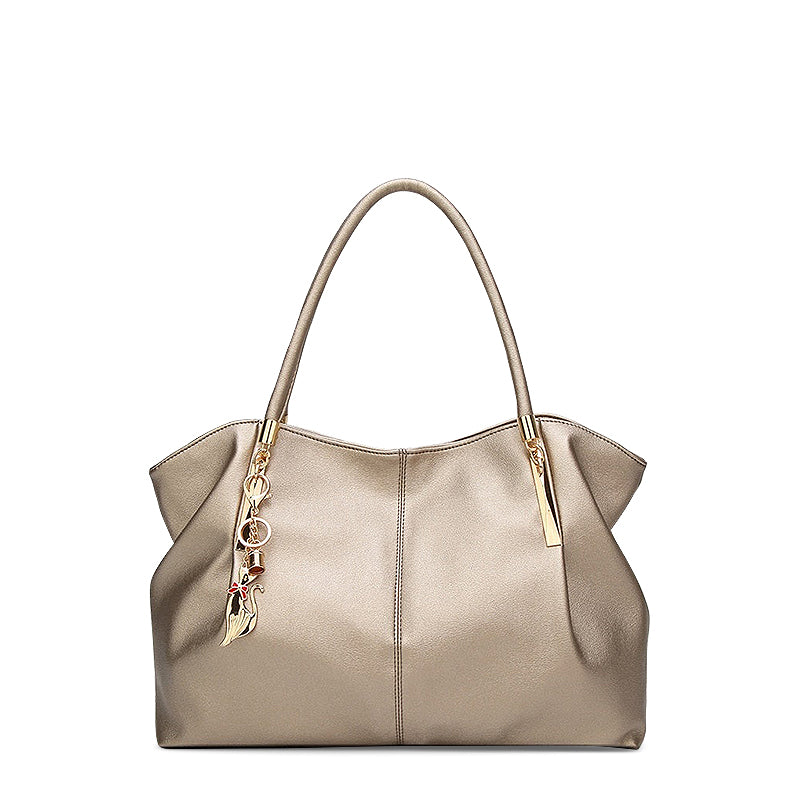 Trendy Handtas Vegan Leer – Elegant & Praktisch met Gouden Details