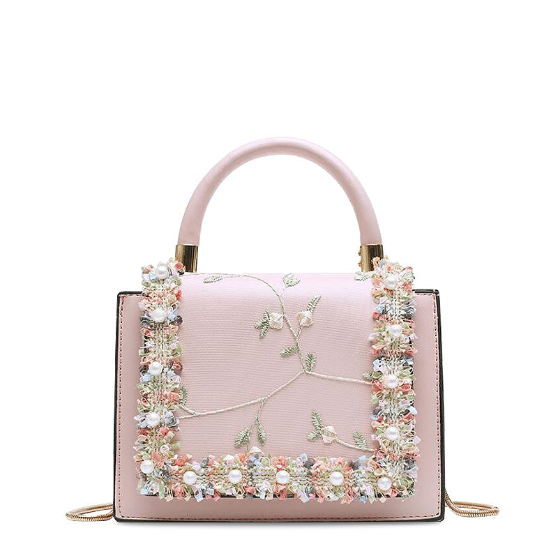 Elegante Bloemen Handtas – Unieke Details en Tijdloze Klasse