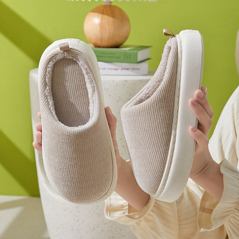 Comfortabele Heren & Dames Pantoffels – Warme & Zachte Huissloffen met Antislip Zool