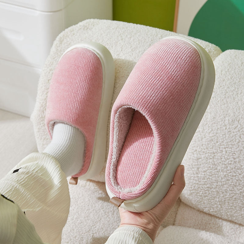 Comfortabele Heren & Dames Pantoffels – Warme & Zachte Huissloffen met Antislip Zool