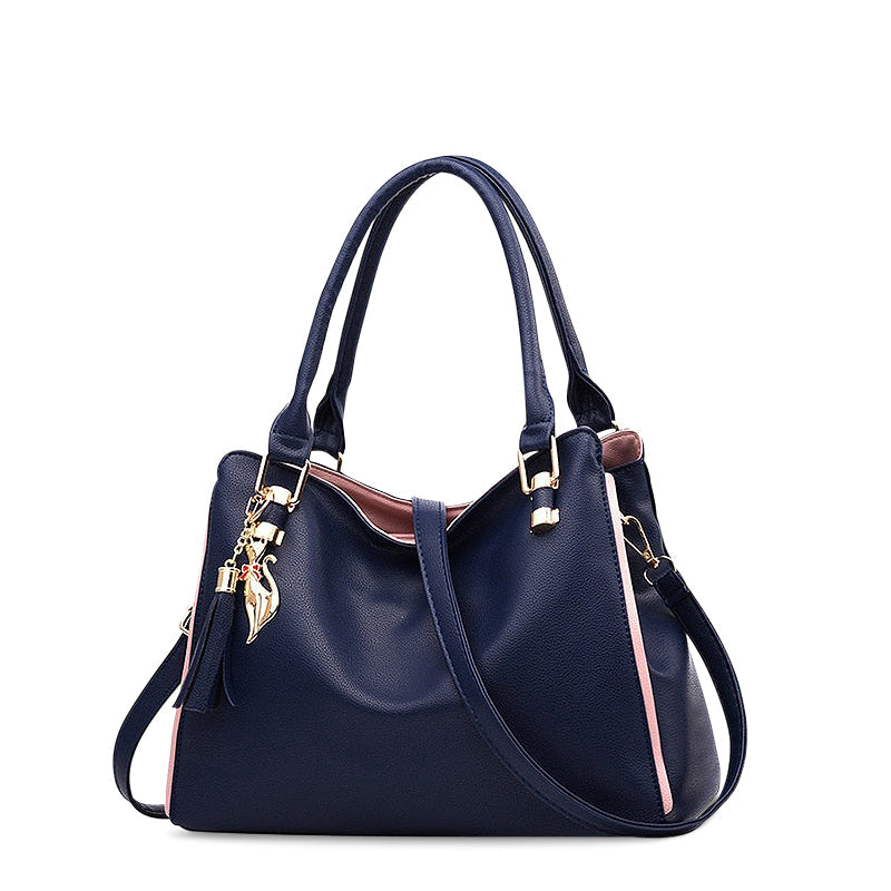 Trendy Zwarte Dames Handtas – Verstelbare Schouderriem