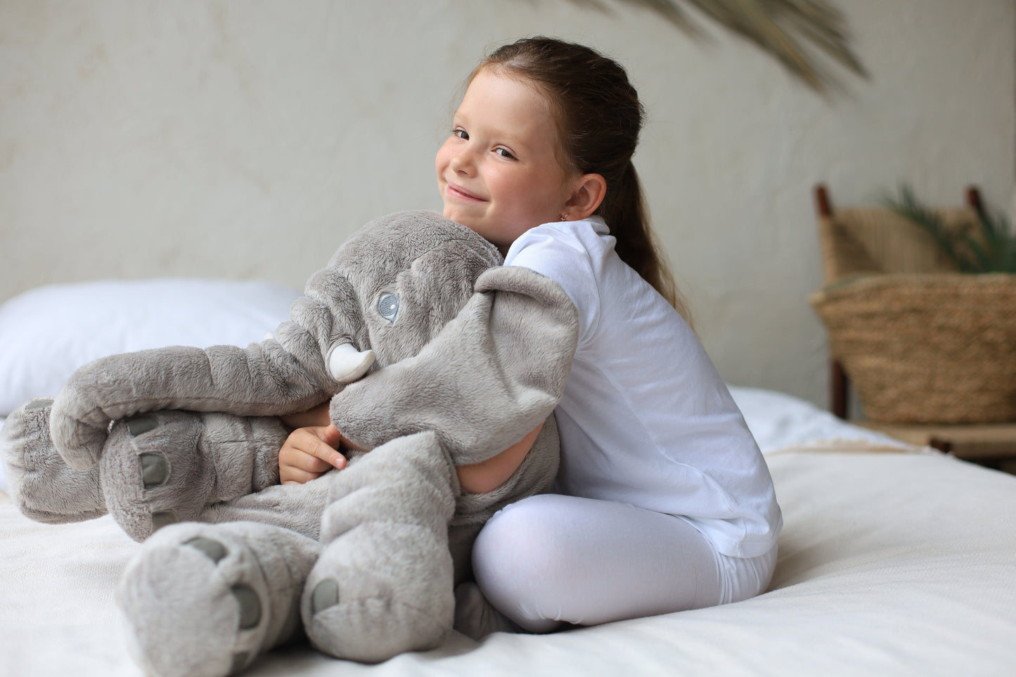 Olifant Knuffelkussen – Zacht Baby Cuddle Kussen voor Kind & Kraamcadeau