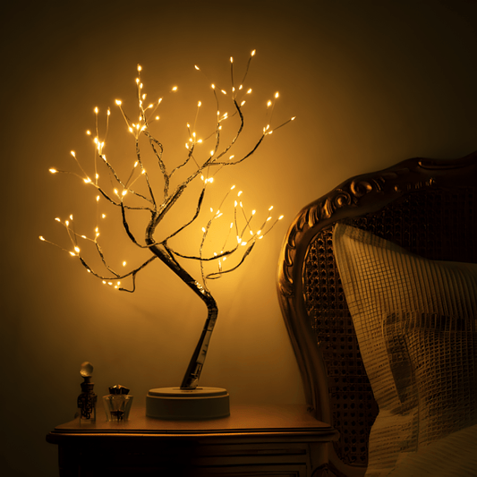 LED Boom Tafellamp – Sfeerverlichting met Warm Licht | Decoratieve Fairy Light Tree