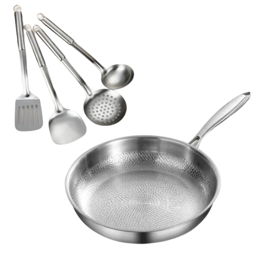 Premium Titanium Kookset Bundel – Gezond & Duurzaam Pan + Keukengerei