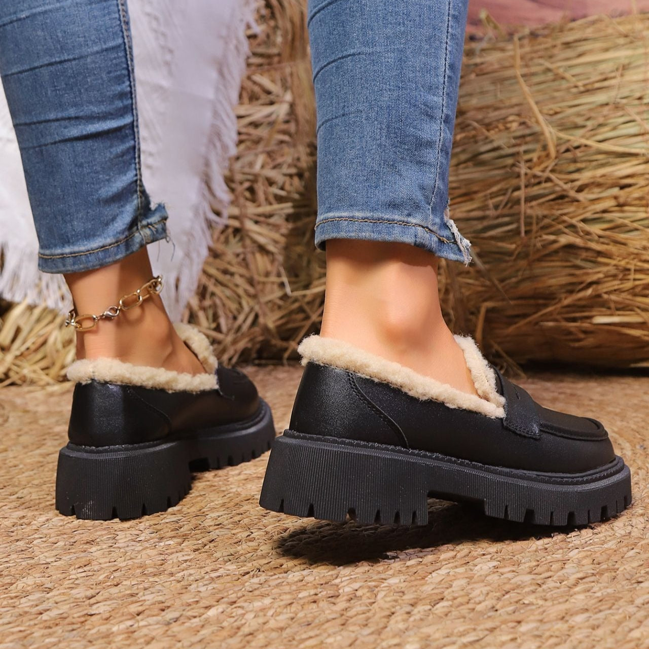 Dames Mocassins met Warme Voering – Trendy & Comfortabel