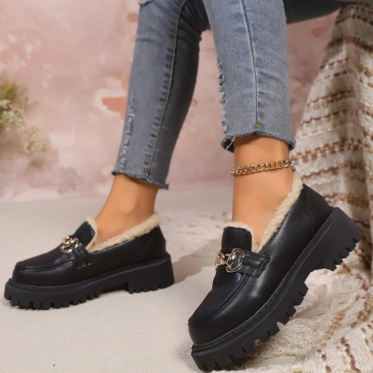 Dames Mocassins met Warme Voering – Trendy & Comfortabel