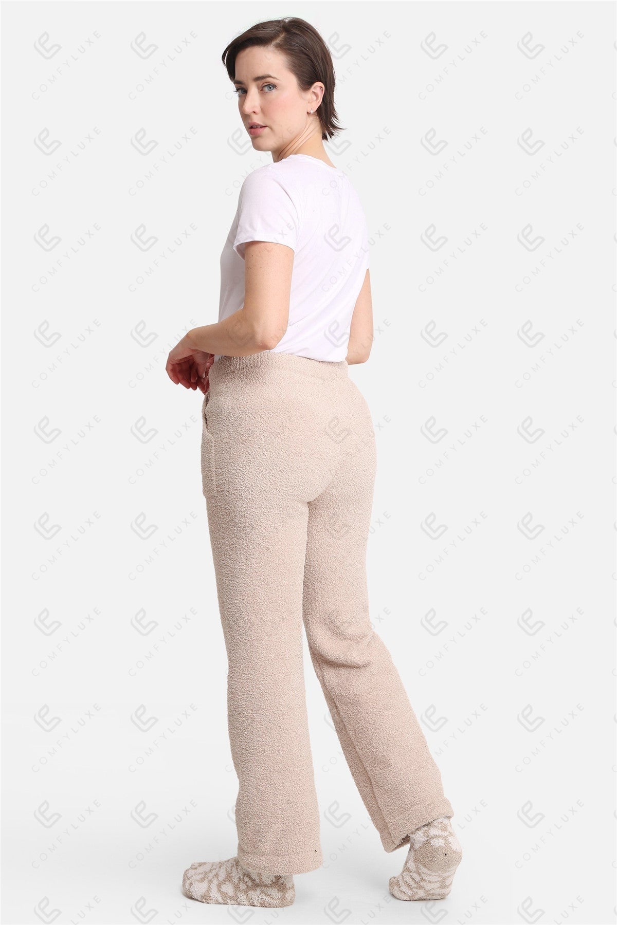 Luxe Lounge Broek – Zachte Dames Loungewear met Pockets & Trekkoord