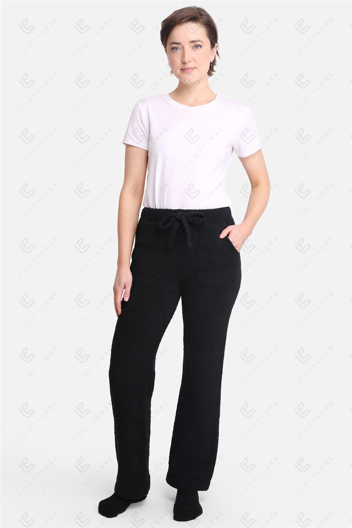 Luxe Lounge Broek – Zachte Dames Loungewear met Pockets & Trekkoord