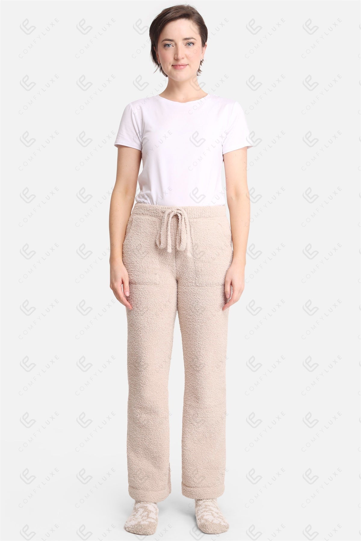 Luxe Lounge Broek – Zachte Dames Loungewear met Pockets & Trekkoord