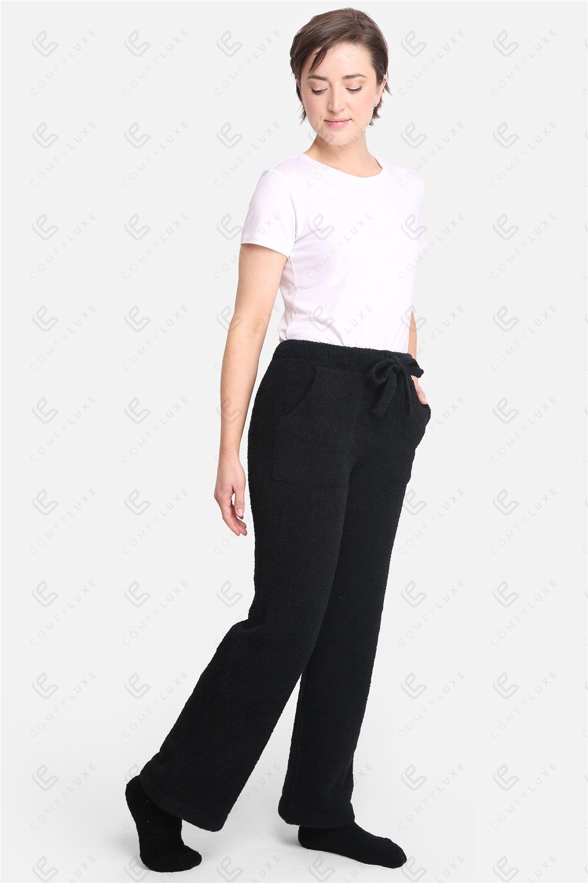 Luxe Lounge Broek – Zachte Dames Loungewear met Pockets & Trekkoord