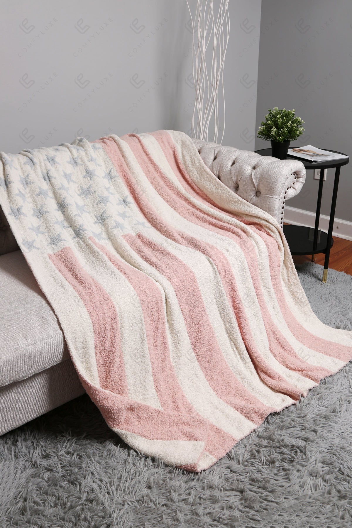 American Flag Luxe Fleece Plaid – Sterren & Strepen Deken 127x152 cm