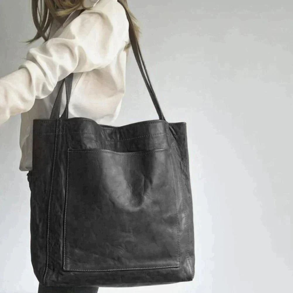 Leren Shopper Dames – Ruime Schoudertas van Echt Leer