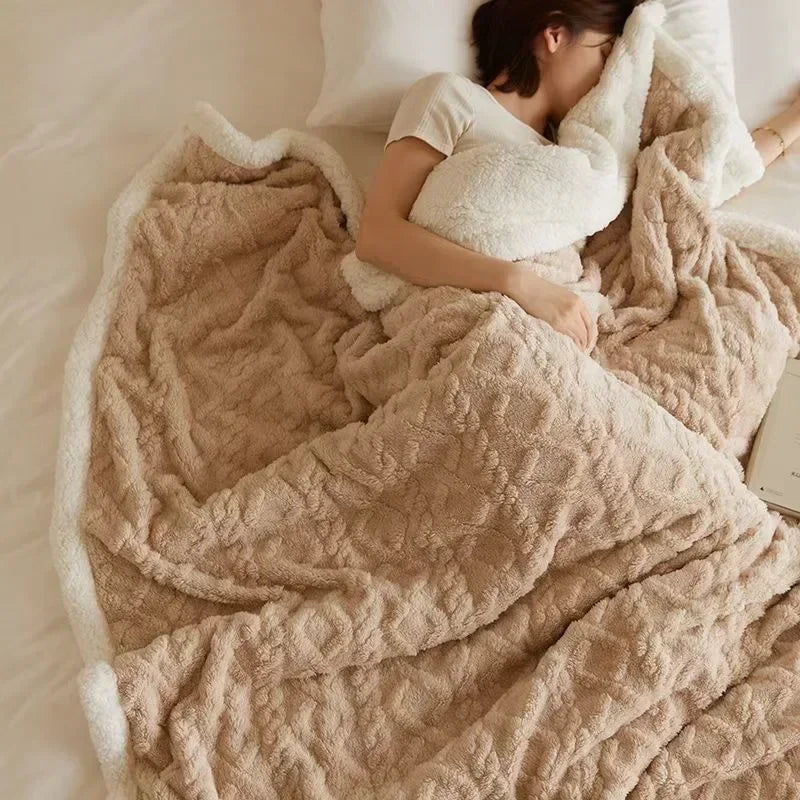 Dubbelzijdige Fluffy Fleece Deken – Ultra Zachte Warme Plaid