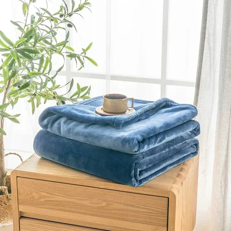 Zachte Fleece Deken – Warme Plaid met Modern Patroon voor Bank & Bed
