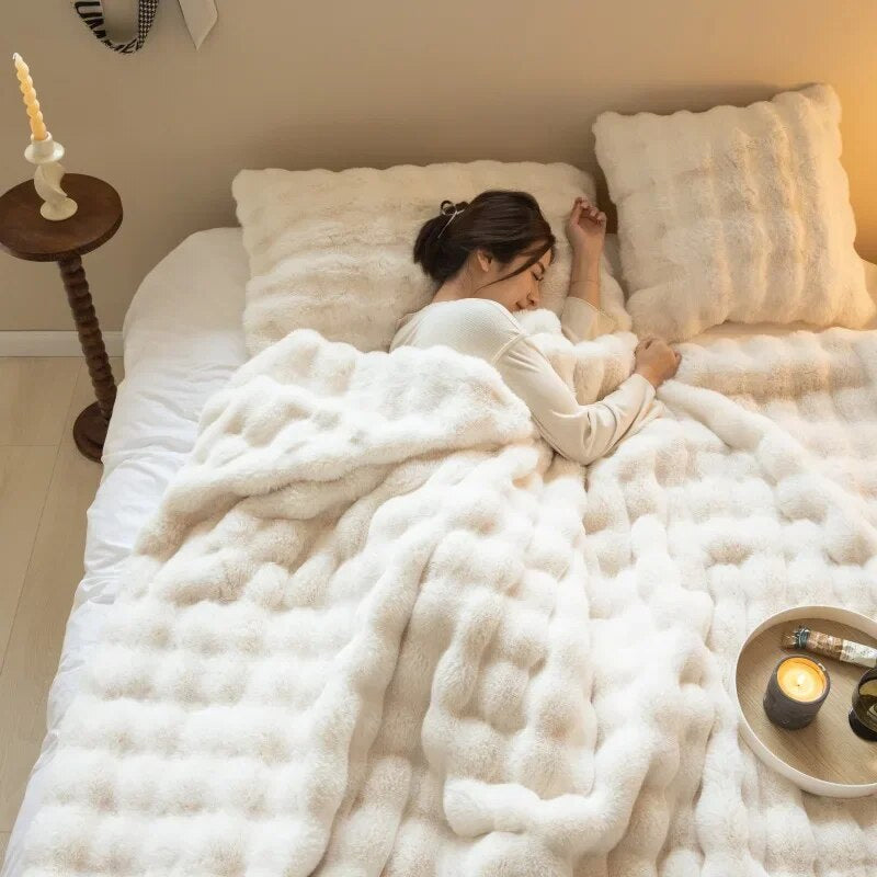 Ultra Zachte Fleece Deken – Warme Plaid voor Bank & Bed