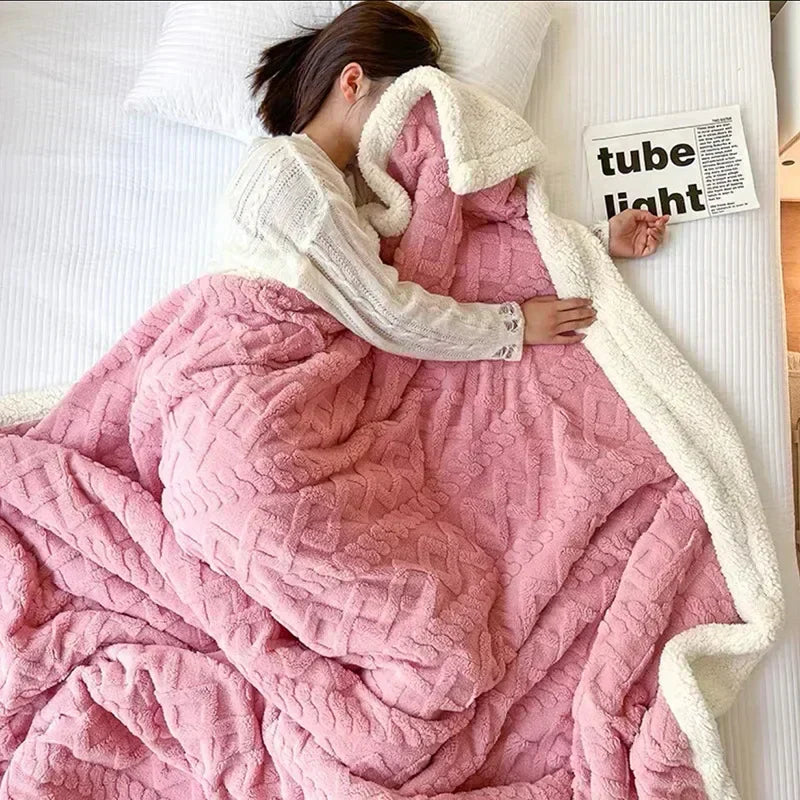 Dubbelzijdige Fluffy Fleece Deken – Ultra Zachte Warme Plaid