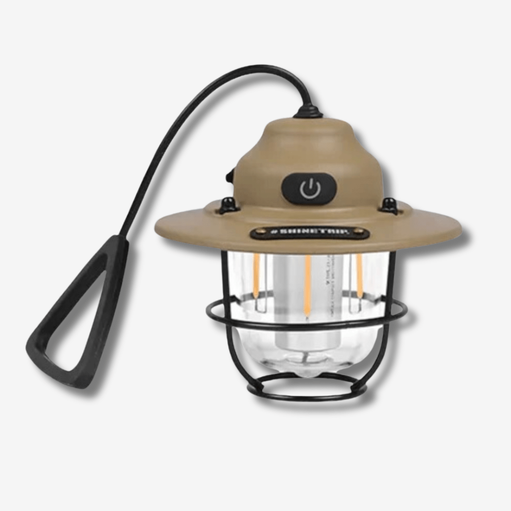 Retro Campinglamp – Oplaadbaar & Dimbaar – LED Outdoor Lantaarn
