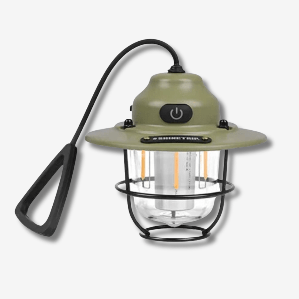Retro Campinglamp – Oplaadbaar & Dimbaar – LED Outdoor Lantaarn
