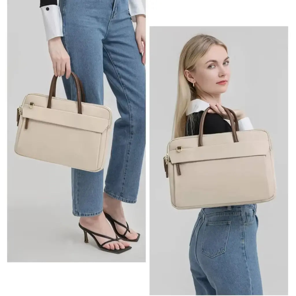 Laptoptas Beige voor Dames – Elegant & Functioneel
