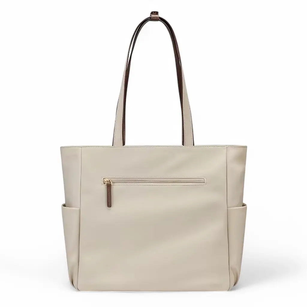 Laptoptas dames 15.6 inch beige – Elegant & lichtgewicht