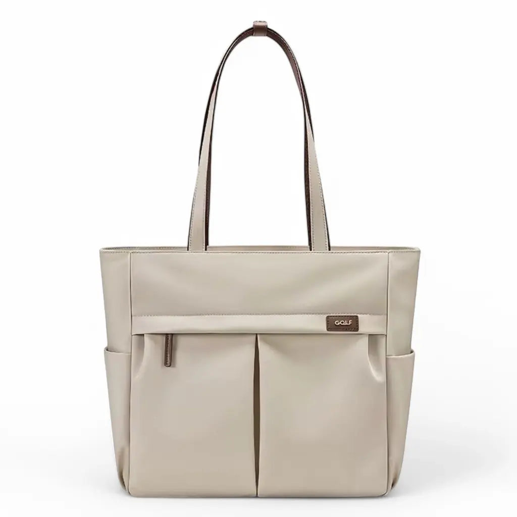 Laptoptas dames 15.6 inch beige – Elegant & lichtgewicht