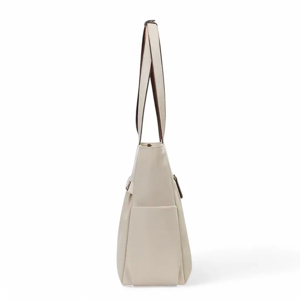Laptoptas dames 15.6 inch beige – Elegant & lichtgewicht
