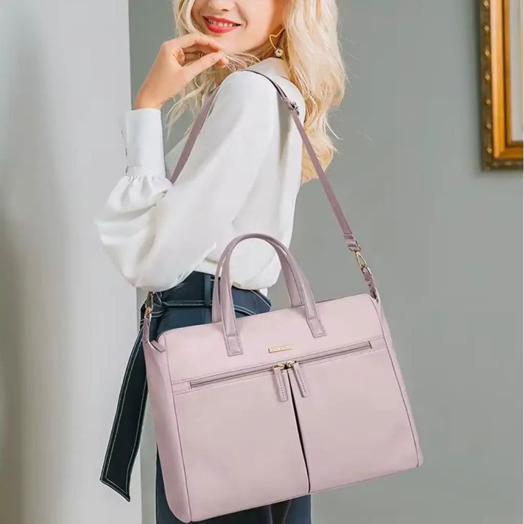 Laptoptas dames 15.6 inch roze – Stijlvolle bescherming & elegante uitstraling