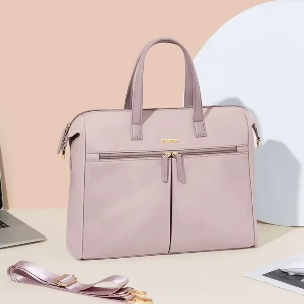 Laptoptas dames 15.6 inch roze – Stijlvolle bescherming & elegante uitstraling