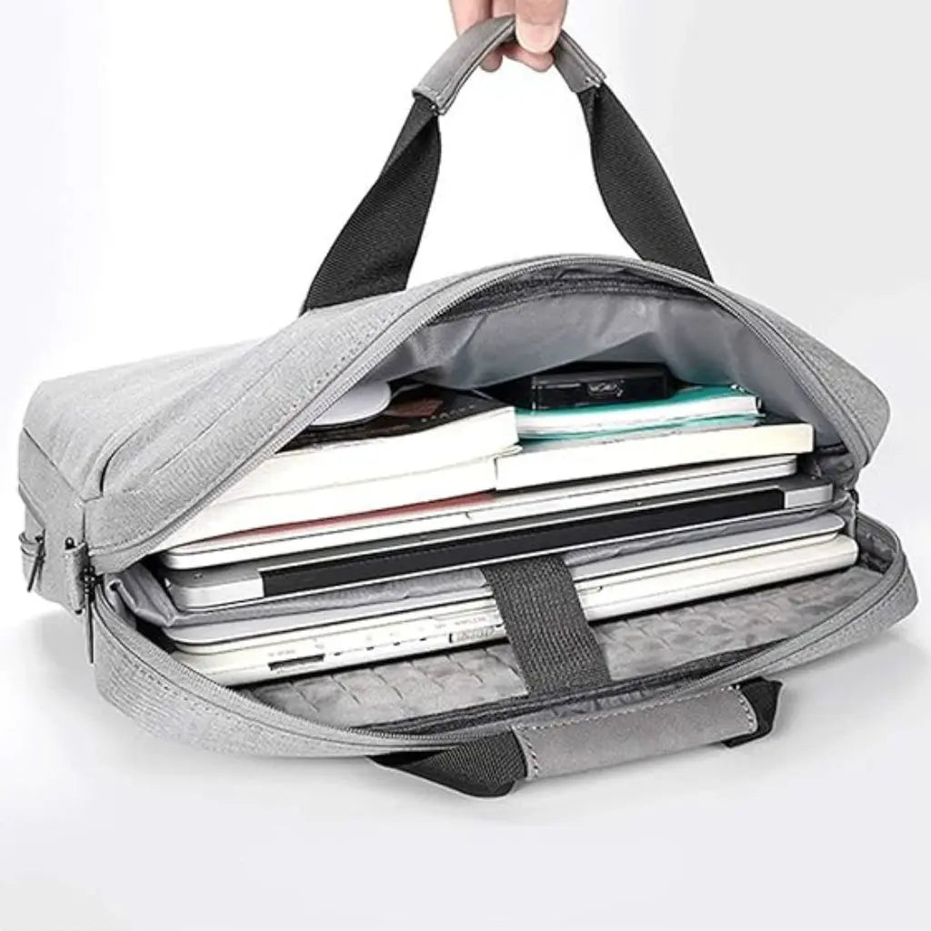 Laptoptas Heren – 17 Inch Grijs & Waterdicht