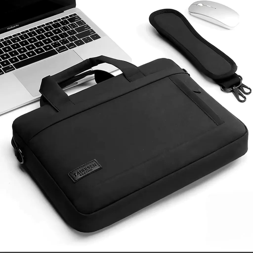 Waterdichte heren laptoptas 17 inch zwart – Bescherming & stijl in één