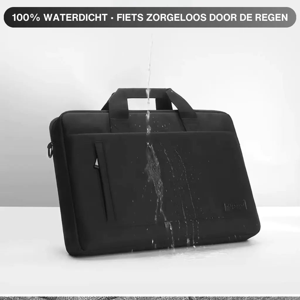 Waterdichte heren laptoptas 17 inch zwart – Bescherming & stijl in één