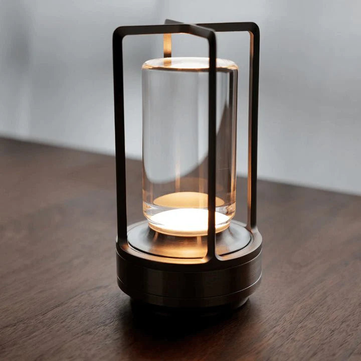 Vintage LED Tafellamp – Oplaadbare & Dimbare Designlamp | Warm Licht | Retro Look