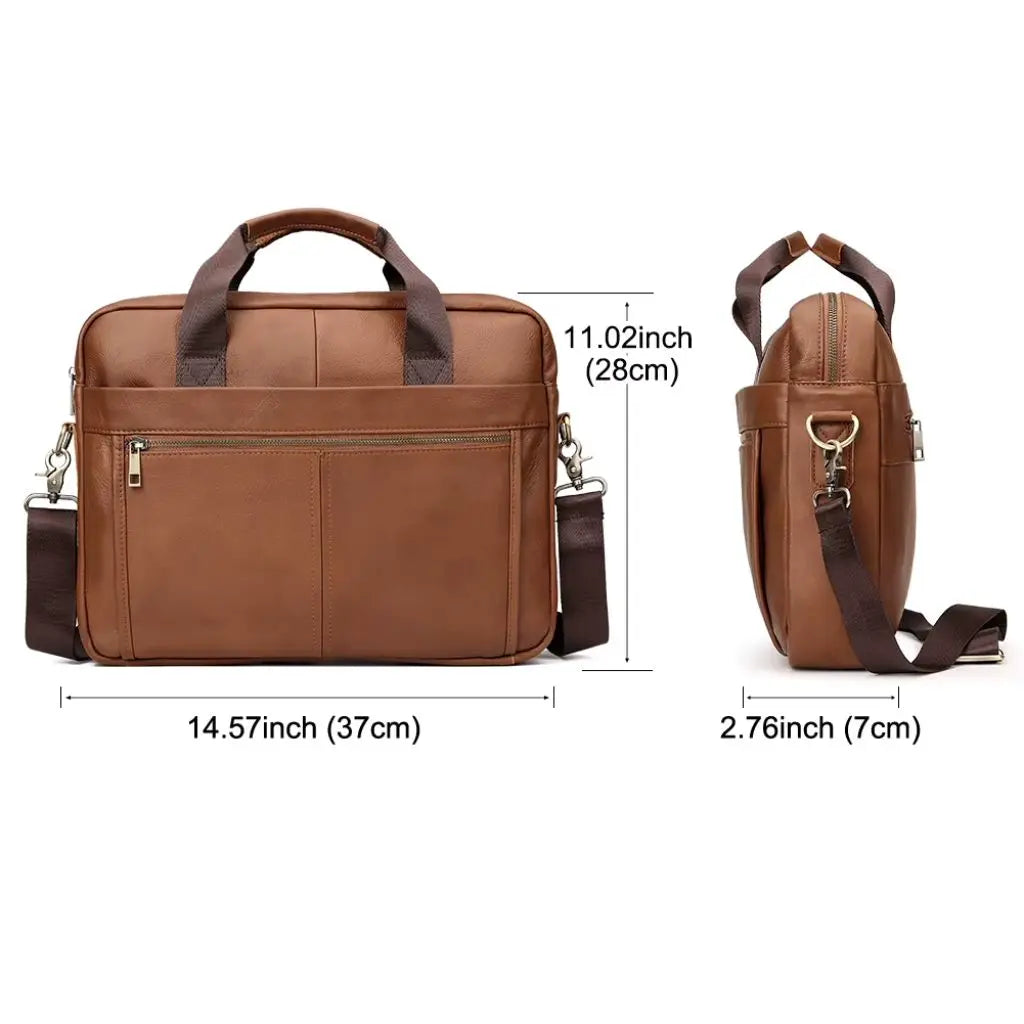 Leren laptoptas heren 13 inch – Stijlvol & praktisch