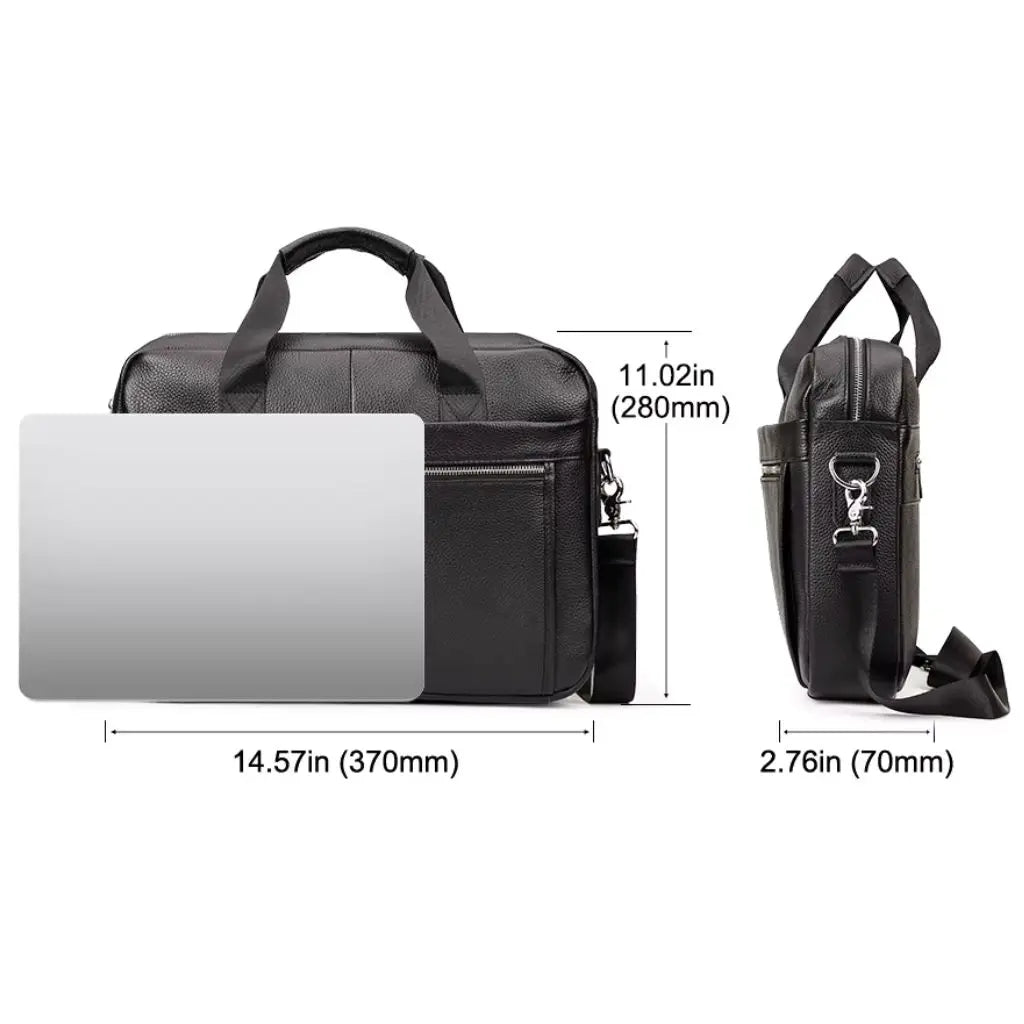 Leren laptoptas heren 13 inch – Stijlvol & praktisch