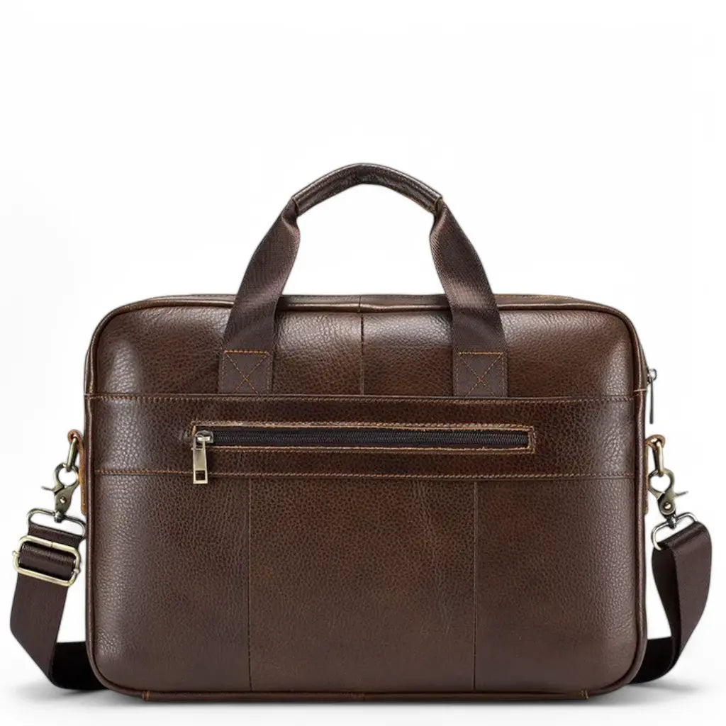 Leren laptoptas heren 16 inch bruin – Klassiek design & optimale bescherming