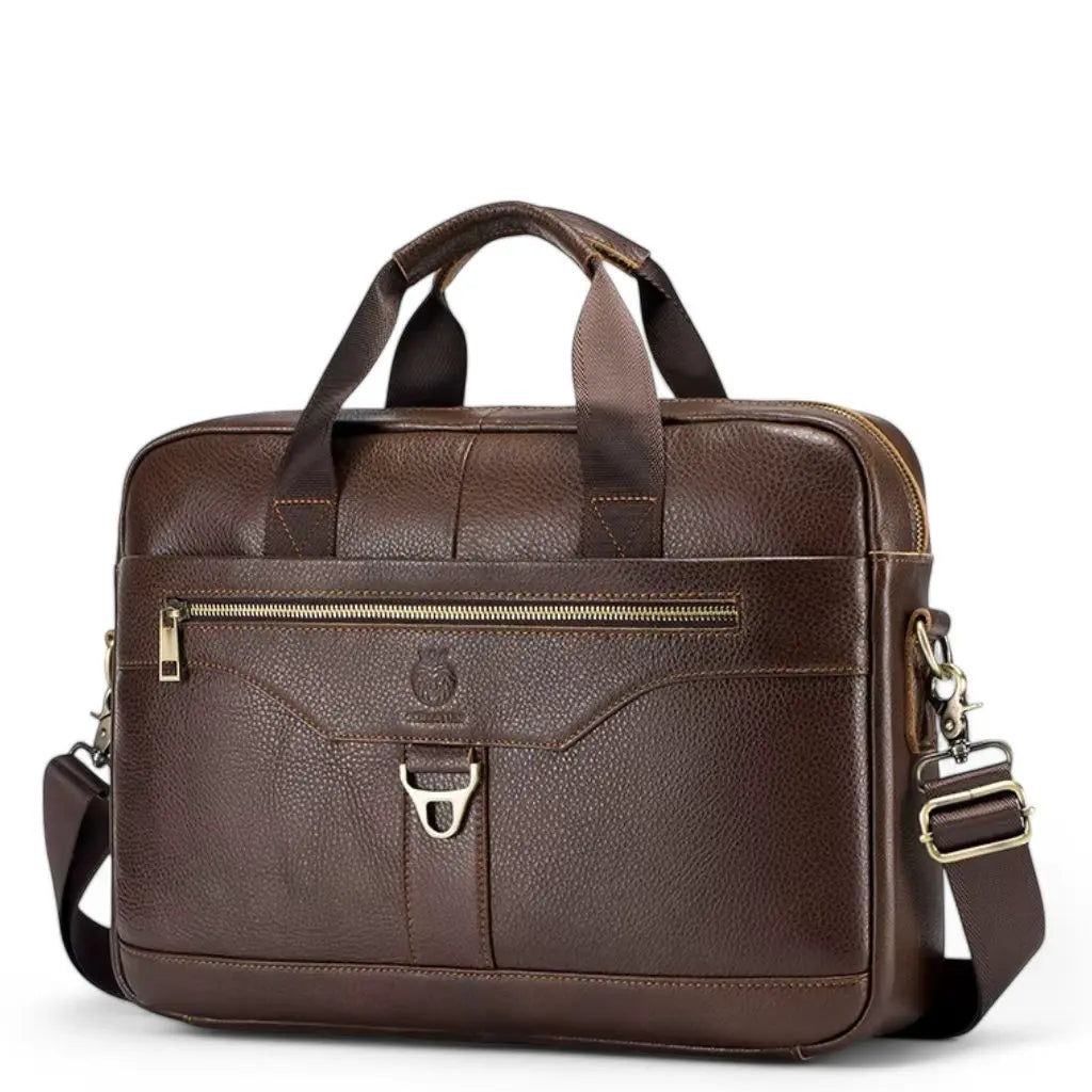 Leren laptoptas heren 16 inch bruin – Klassiek design & optimale bescherming